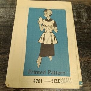 Vintage Anne Adams Sewing Pattern Women's Dress Size Small 50s 1950s Fifties